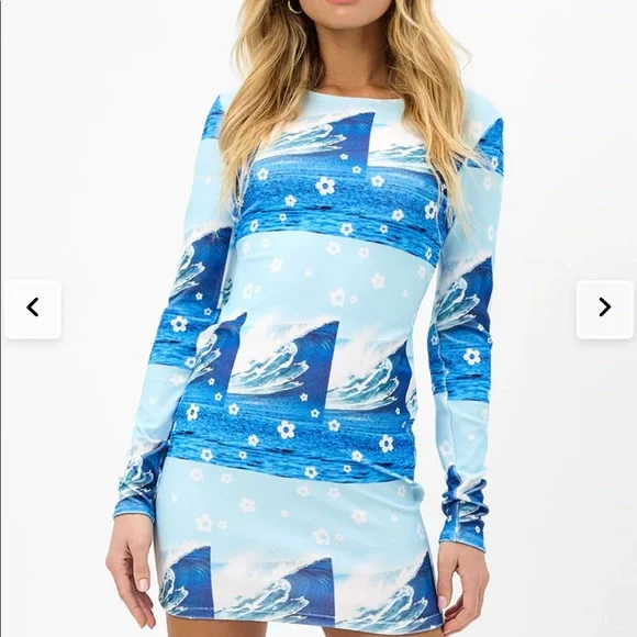 Boz Terry Long Sleeve Dress - Picture 1 of 5